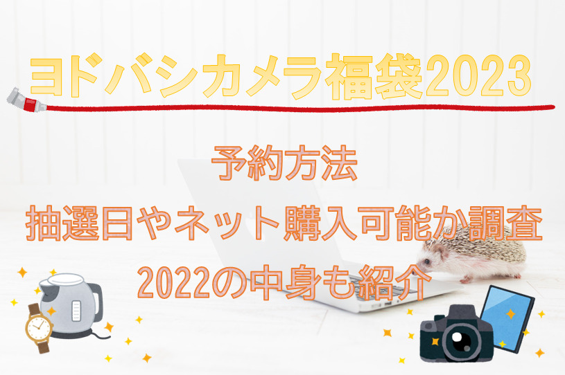 ヨドバシカメラ福袋2023予約方法！抽選日やネット購入可能か調査/2022の中身も紹介